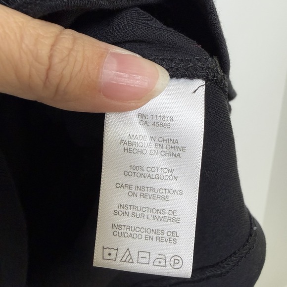 Michael Kors Men's Polo Shirt Black Size Large 100% Cotton Detail On Shoulders - Picture 6 of 8